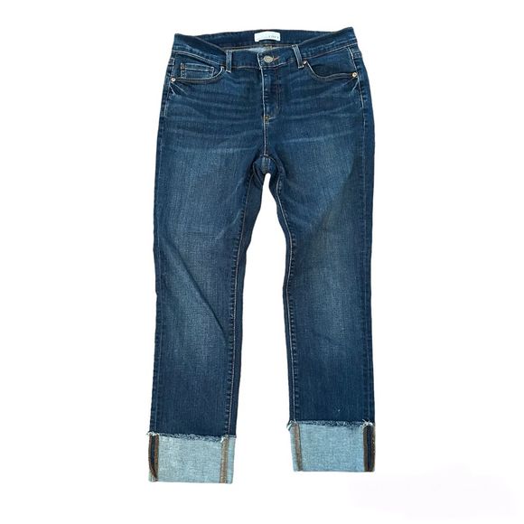LOFT Denim - LOFT Cuffed Jeans Modern Straight Mid Rise Women’s Size 10 30